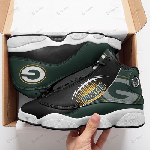 JWFancy Green Bay Packers AJ13 Sneakers Shoes For Men And Women