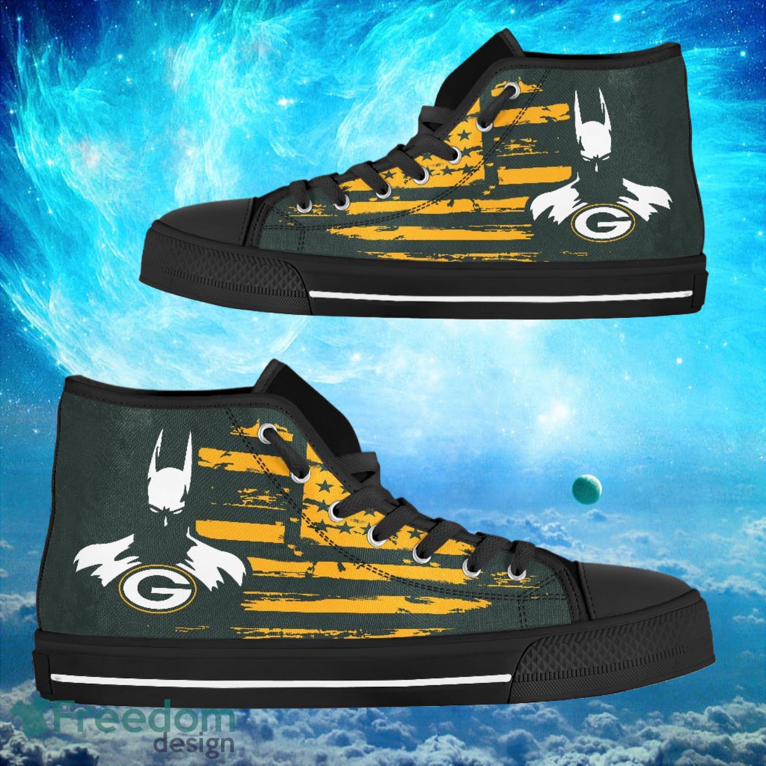 JWFancy Green Bay Packers High Top Canvas Sneakers Shoes For Men And Women