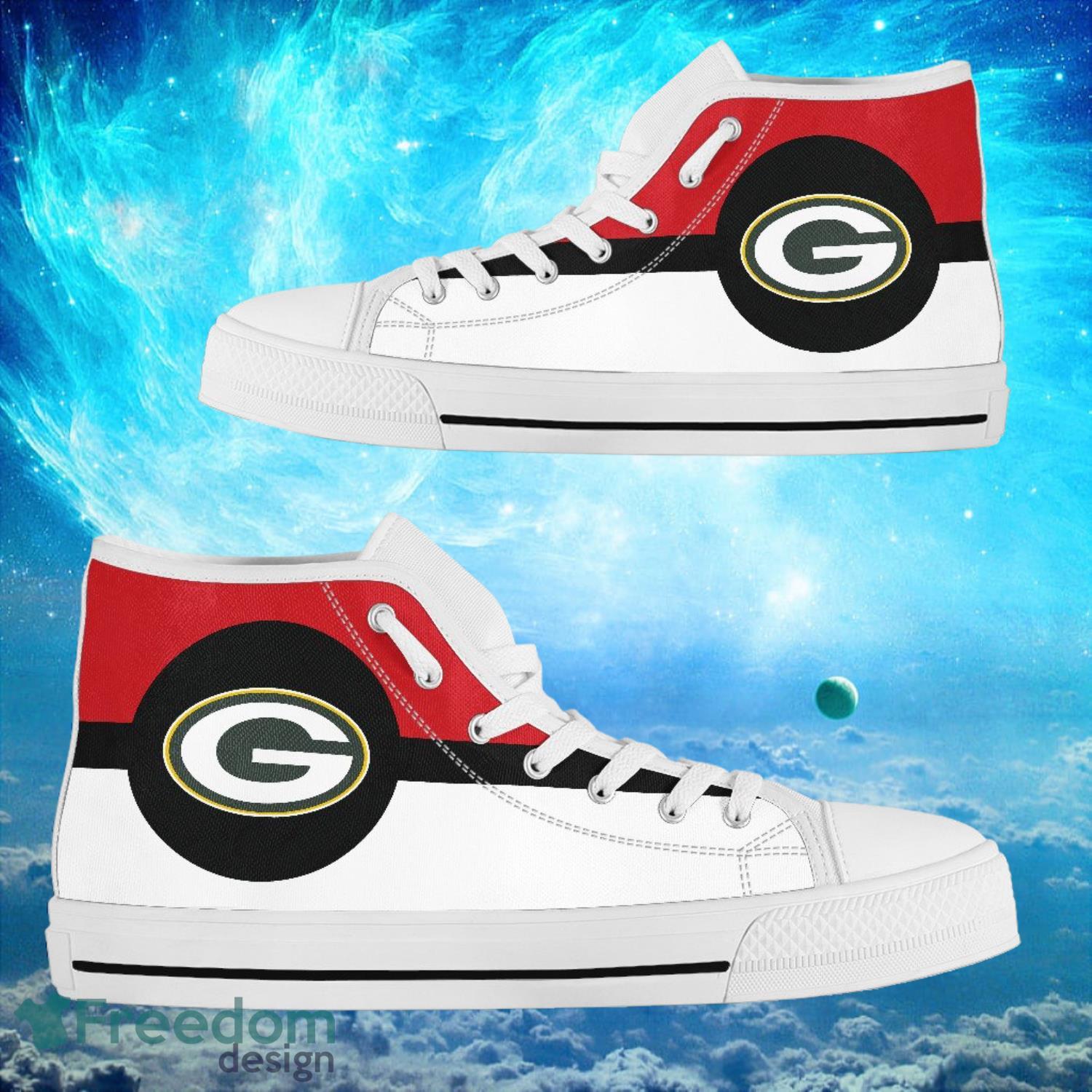 JWFancy Green Bay Packers High Top Canvas Sneakers Shoes For Men And Women