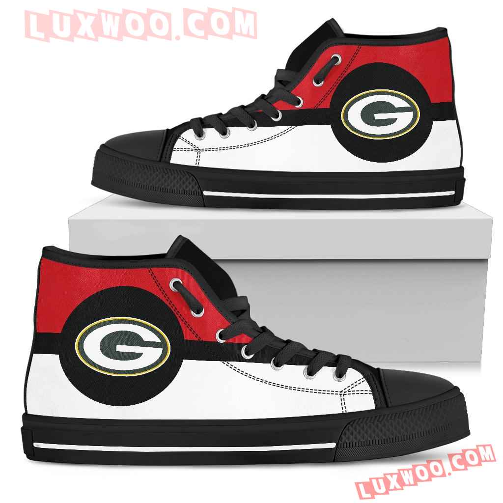 JWFancy Green Bay Packers High Top Canvas Sneakers Shoes For Men And Women