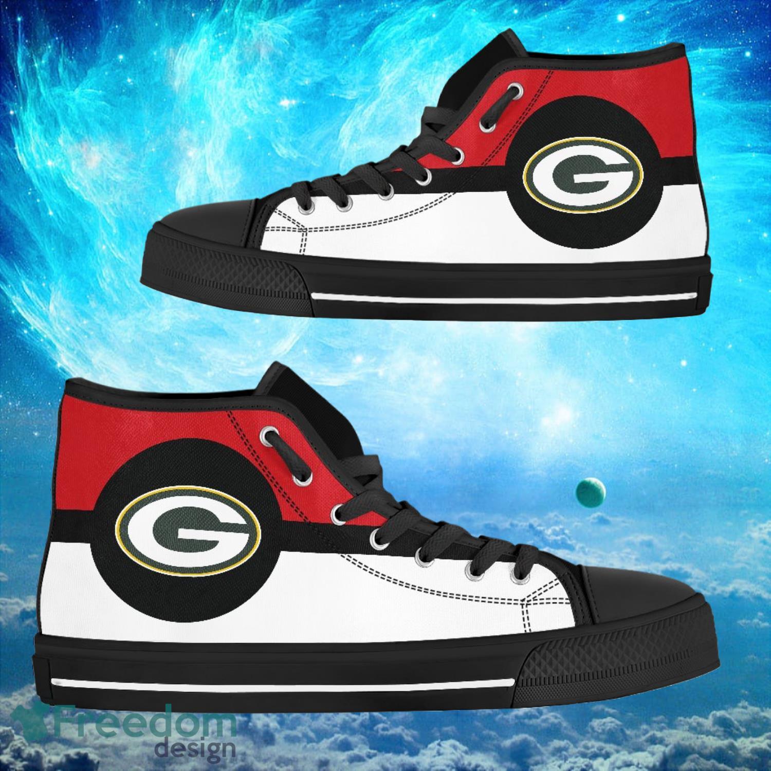 JWFancy Green Bay Packers High Top Canvas Sneakers Shoes For Men And Women