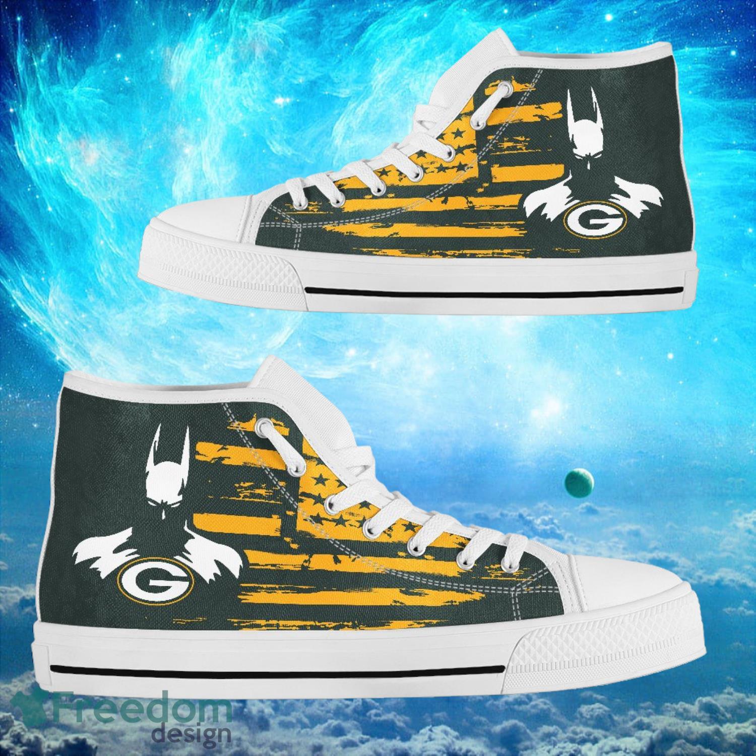JWFancy Green Bay Packers High Top Canvas Sneakers Shoes For Men And Women