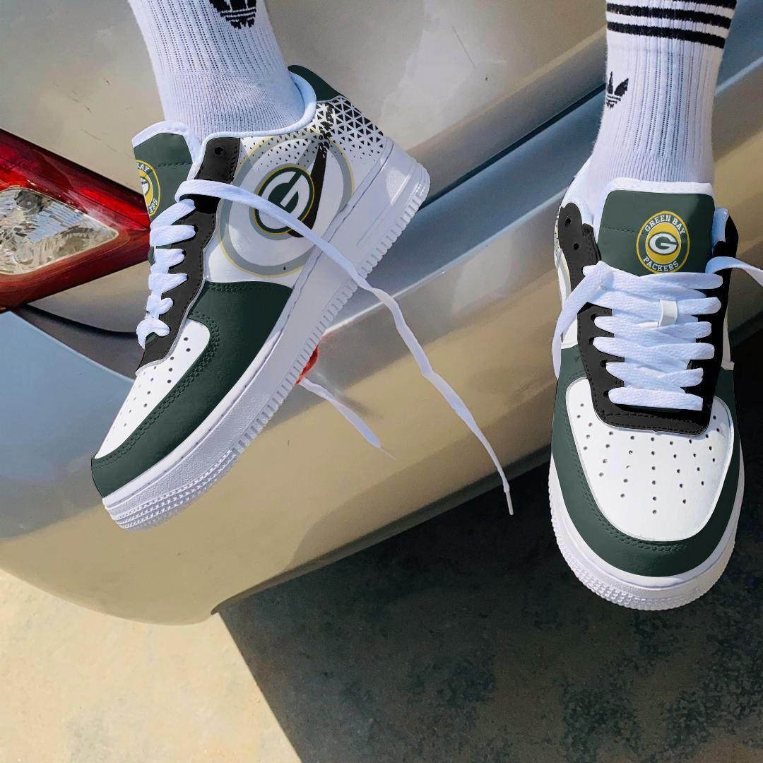 JWFancy Green Bay Packers NFL Air Low-Top Sneakers Shoes For Men And Women