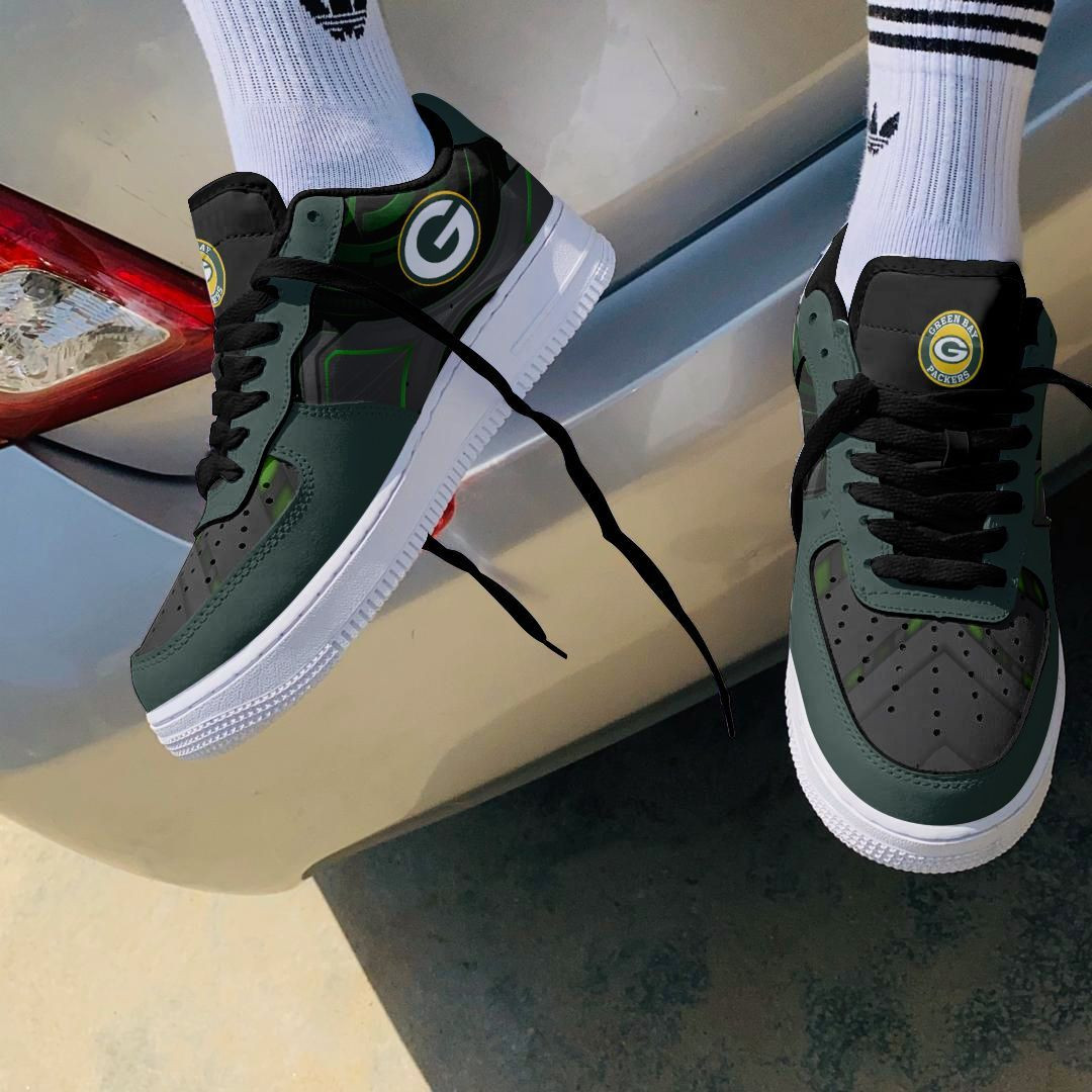 JWFancy Green Bay Packers NFL Air Low-Top Sneakers Shoes For Men And Women