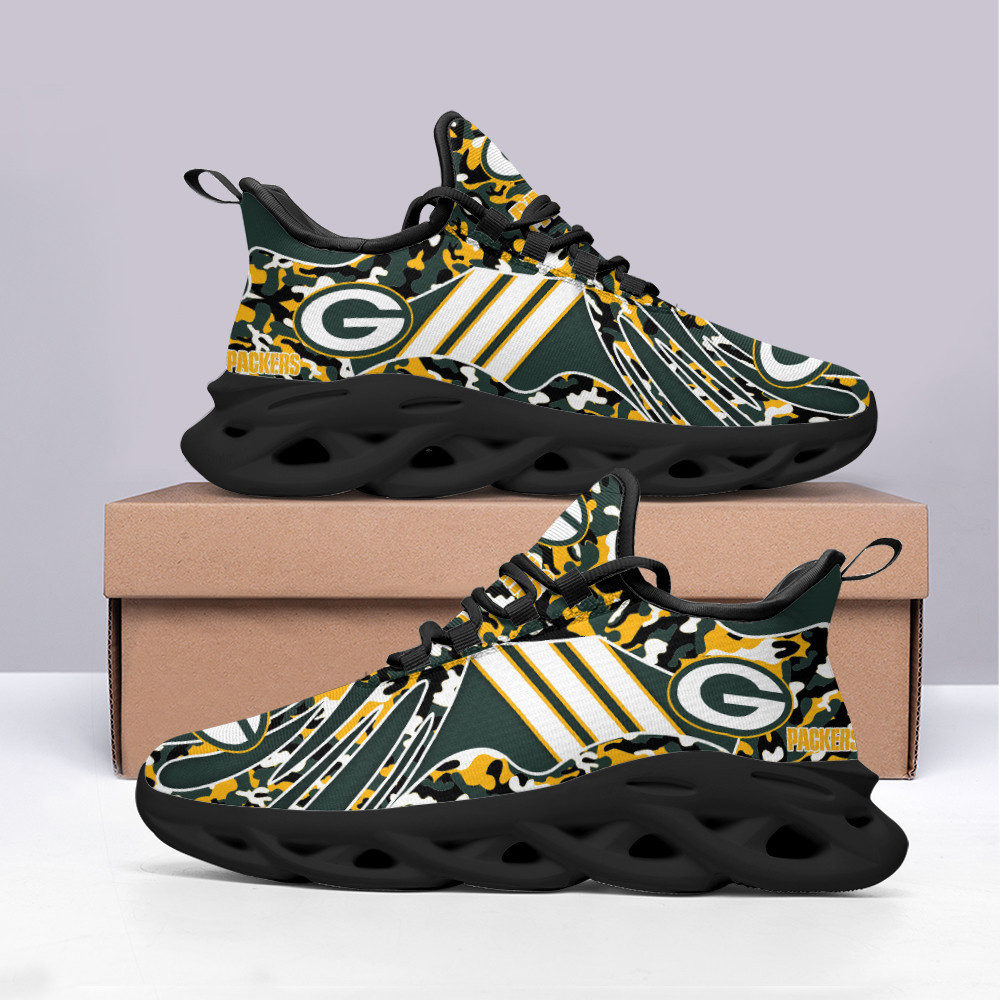 JWFancy Green Bay Packers NFL Max Soul Shoes Sneakers For Men And Women