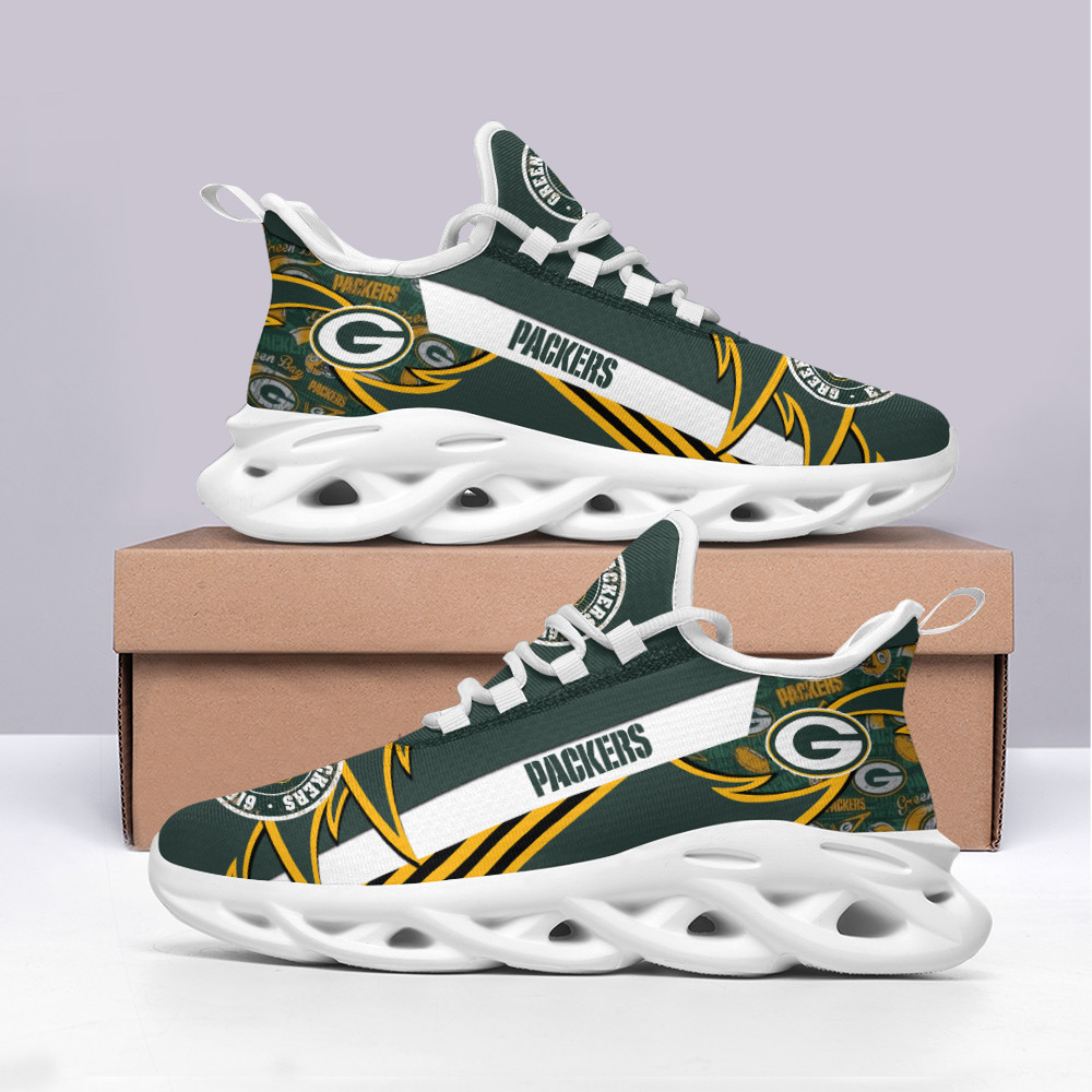 JWFancy Green Bay Packers NFL Max Soul Shoes Sneakers For Men And Women