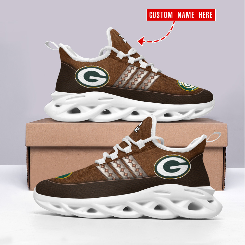 JWFancy Green Bay Packers NFL Max Soul Shoes Sneakers For Men And Women