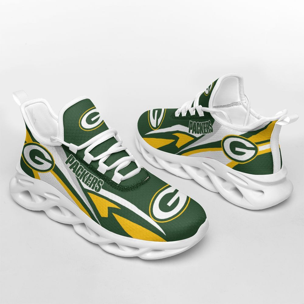 JWFancy Green Bay Packers NFL Max Soul Shoes Sneakers For Men And Women