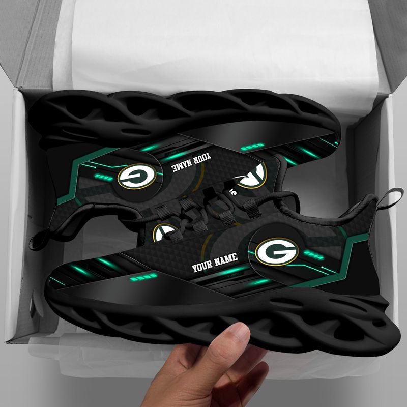 JWFancy Green Bay Packers NFL Max Soul Shoes Sneakers For Men And Women