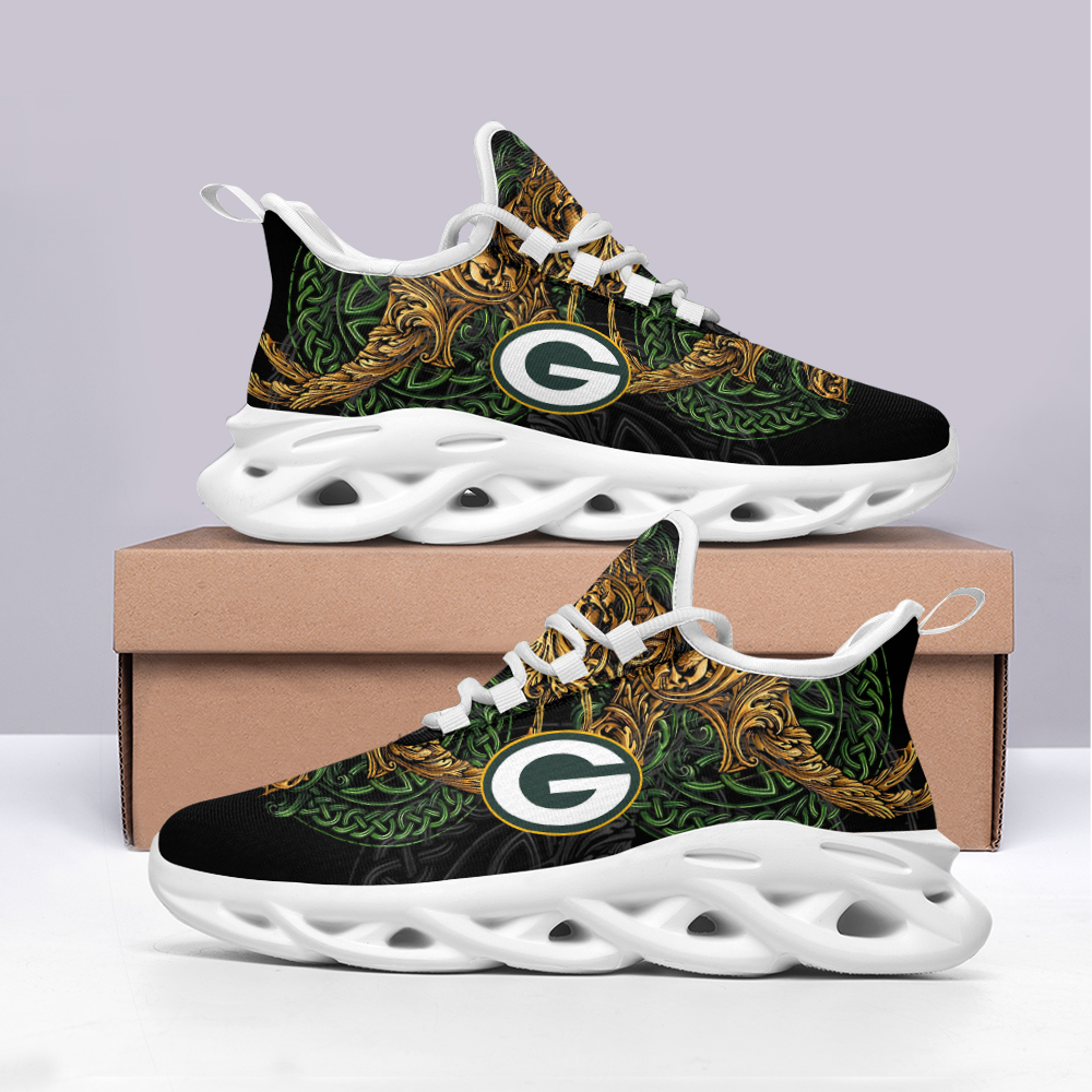 JWFancy Green Bay Packers NFL Max Soul Shoes Sneakers For Men And Women