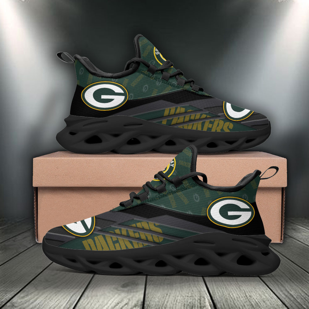 JWFancy Green Bay Packers NFL Max Soul Shoes Sneakers For Men And Women