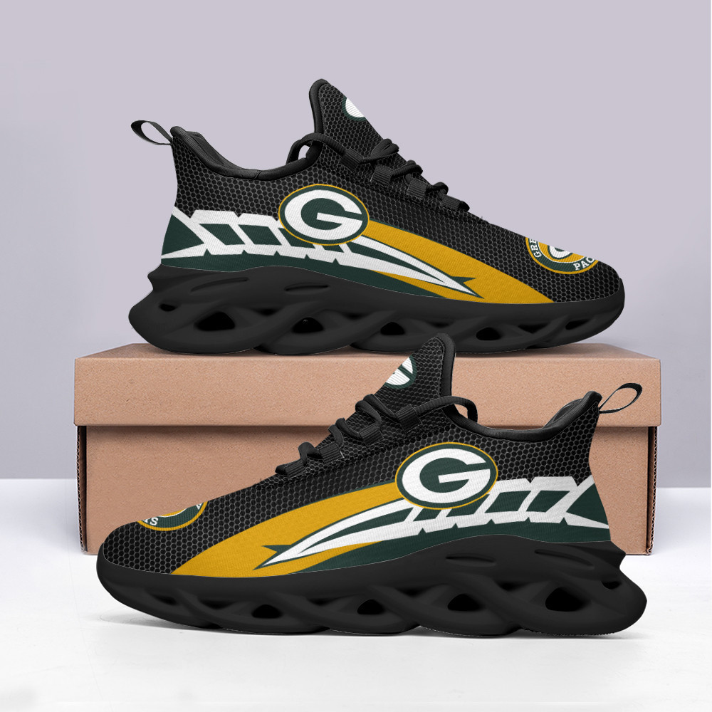 JWFancy Green Bay Packers NFL Max Soul Shoes Sneakers For Men And Women