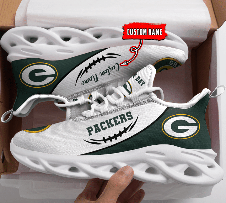 JWFancy Green Bay Packers NFL Max Soul Shoes Sneakers For Men And Women