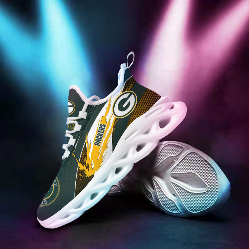 JWFancy Green Bay Packers NFL Max Soul Shoes Sneakers For Men And Women