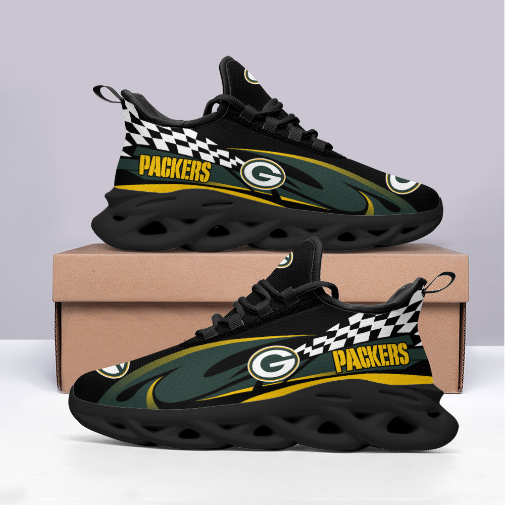 JWFancy Green Bay Packers NFL Max Soul Shoes Sneakers For Men And Women