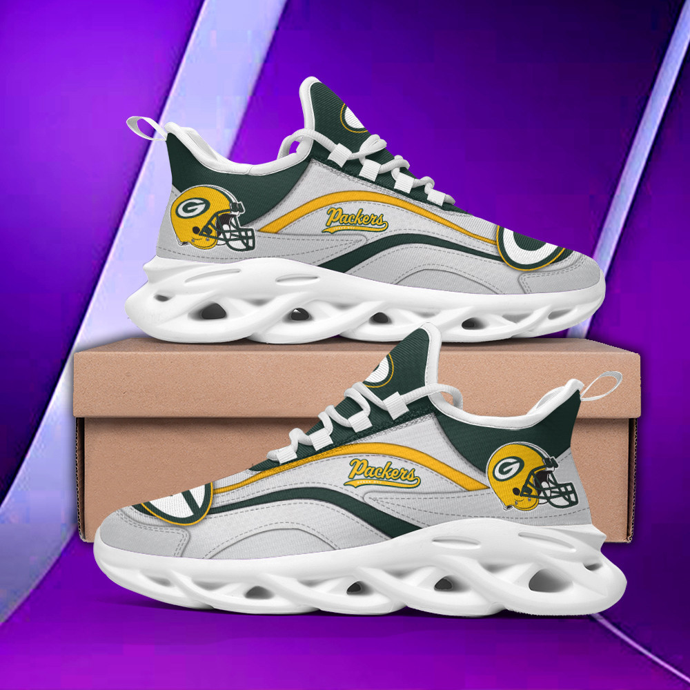 JWFancy Green Bay Packers NFL Max Soul Shoes Sneakers For Men And Women