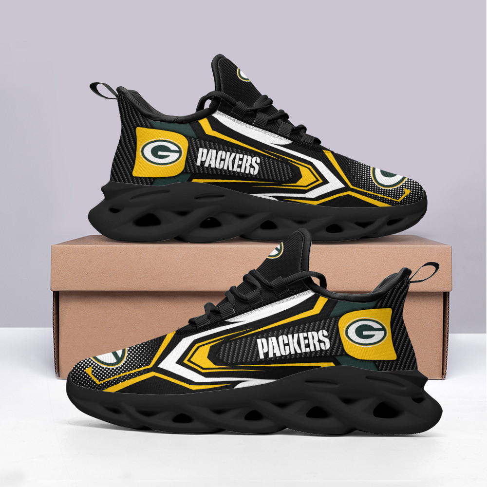 JWFancy Green Bay Packers NFL Max Soul Shoes Sneakers For Men And Women