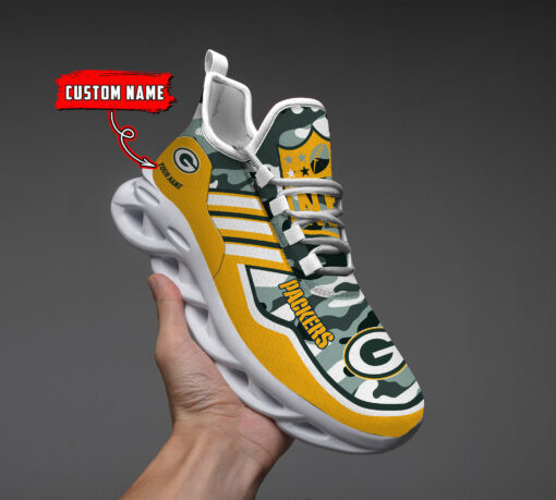 JWFancy Green Bay Packers NFL Max Soul Shoes Sneakers For Men And Women