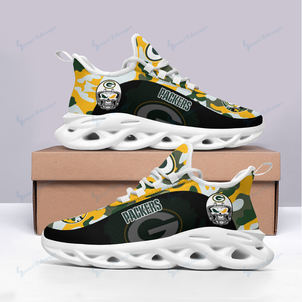 JWFancy Green Bay Packers NFL Max Soul Shoes Sneakers For Men And Women