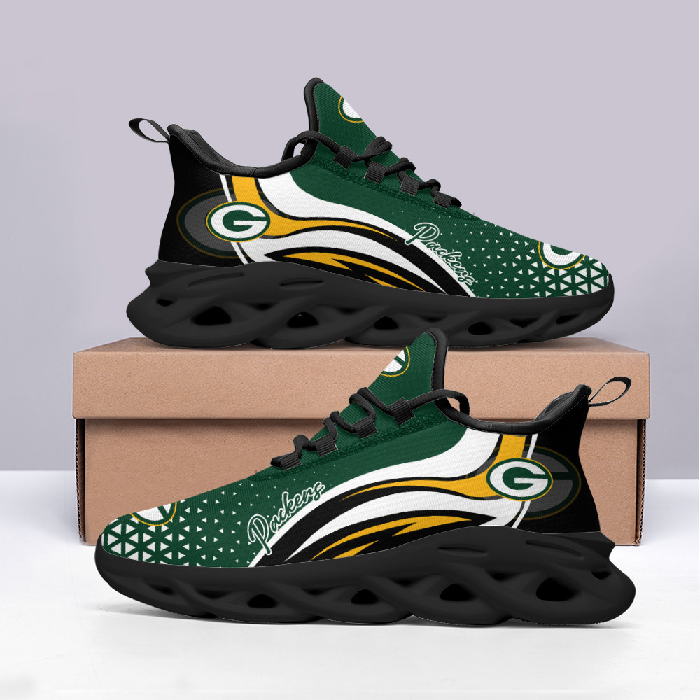 JWFancy Green Bay Packers NFL Max Soul Shoes Sneakers For Men And Women