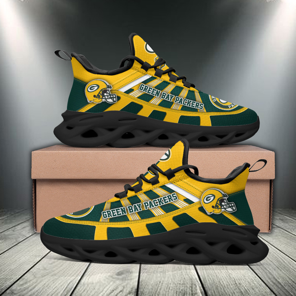 JWFancy Green Bay Packers NFL Max Soul Shoes Sneakers For Men And Women
