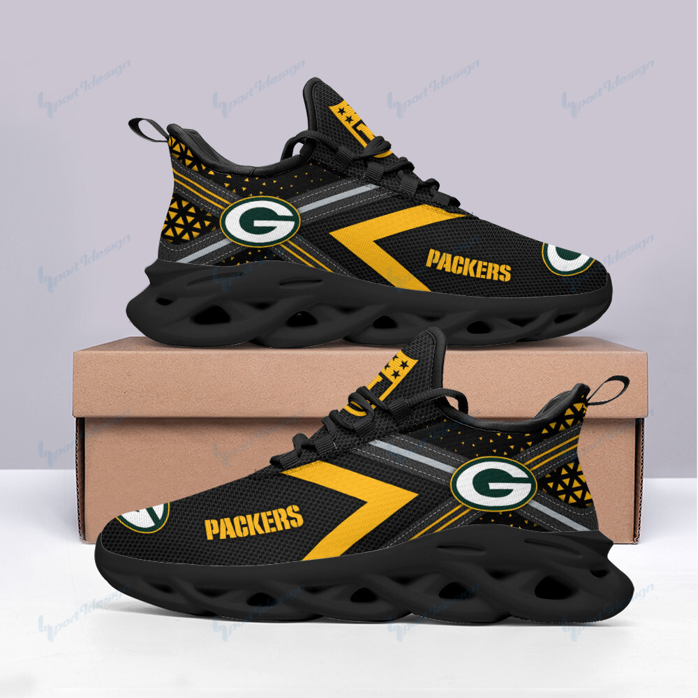 JWFancy Green Bay Packers NFL Max Soul Shoes Sneakers For Men And Women