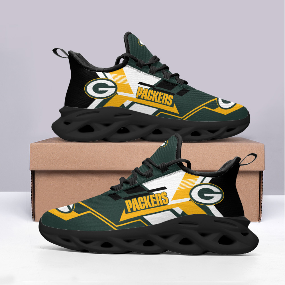 JWFancy Green Bay Packers NFL Max Soul Shoes Sneakers For Men And Women