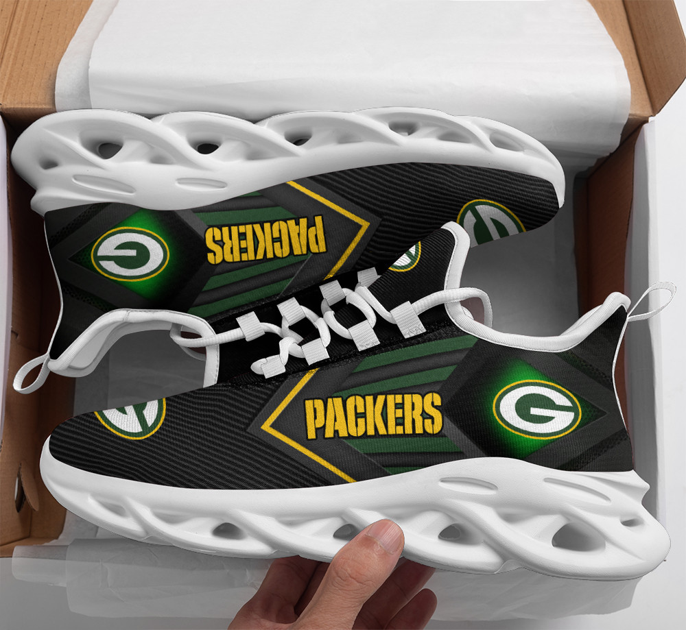 JWFancy Green Bay Packers NFL Max Soul Shoes Sneakers For Men And Women