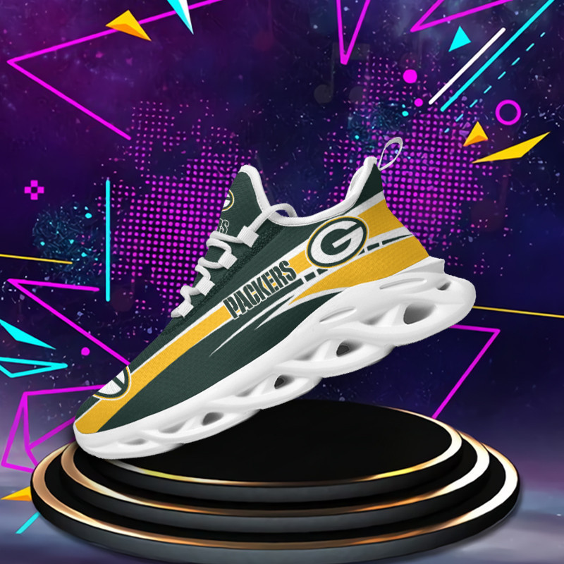JWFancy Green Bay Packers NFL Max Soul Shoes Sneakers For Men And Women