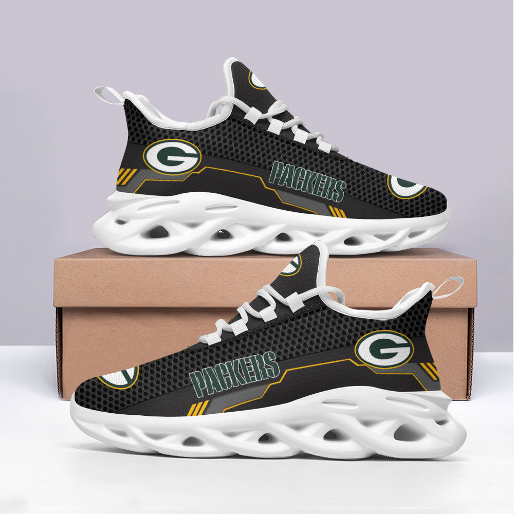 JWFancy Green Bay Packers NFL Max Soul Shoes Sneakers For Men And Women