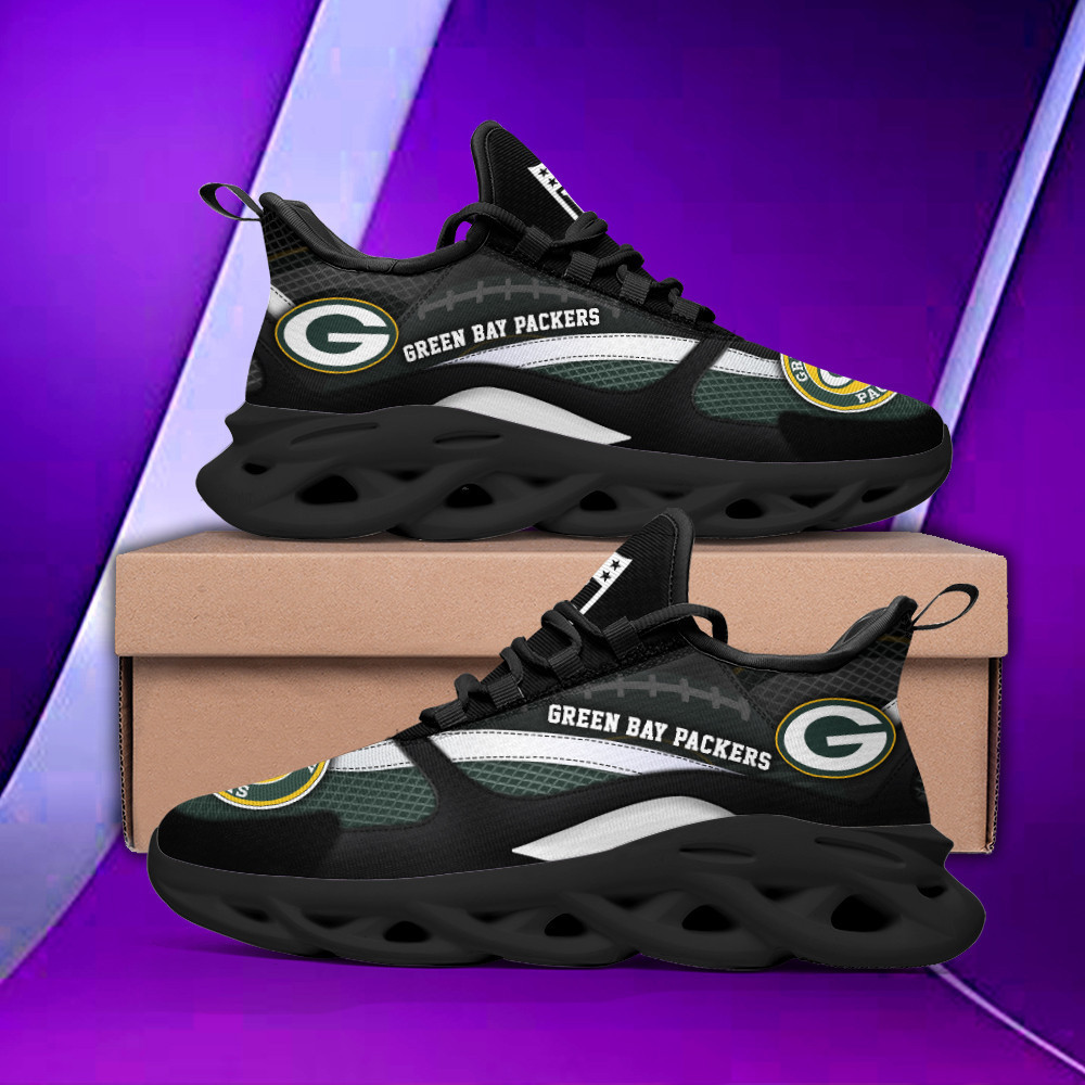 JWFancy Green Bay Packers NFL Max Soul Shoes Sneakers For Men And Women