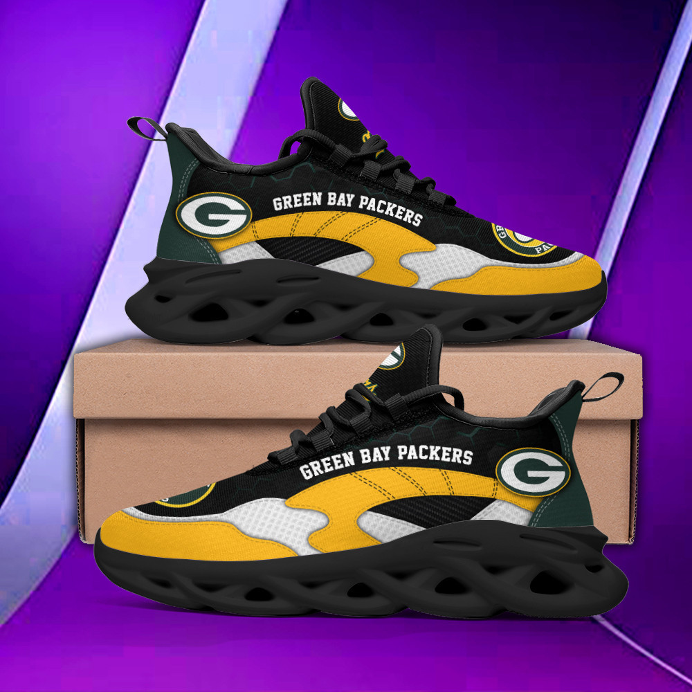 JWFancy Green Bay Packers NFL Max Soul Shoes Sneakers For Men And Women