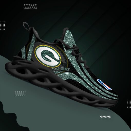 JWFancy Green Bay Packers NFL Max Soul Shoes Sneakers For Men And Women
