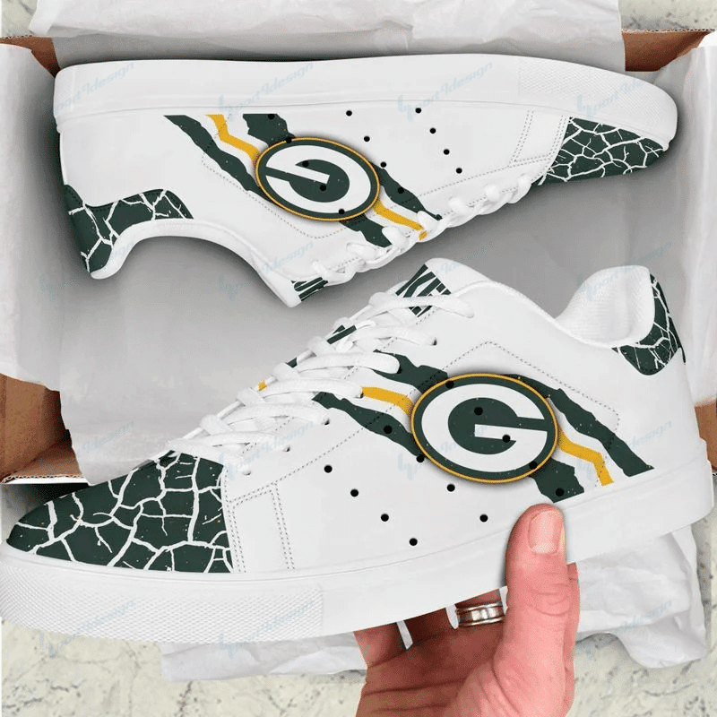 JWFancy Green Bay Packers Skate Stan Shoes Sneakes For Men And Women