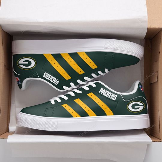 JWFancy Green Bay Packers Skate Stan Shoes Sneakes For Men And Women