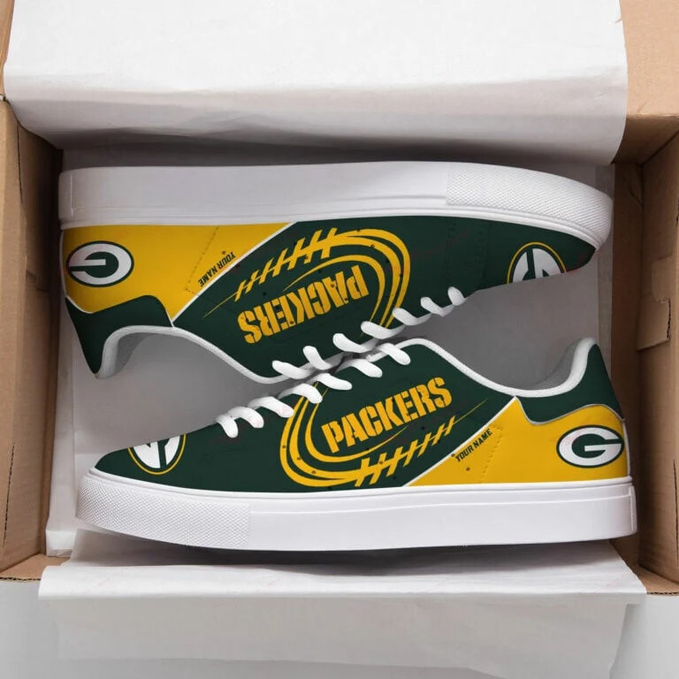 JWFancy Green Bay Packers Skate Stan Shoes Sneakes For Men And Women