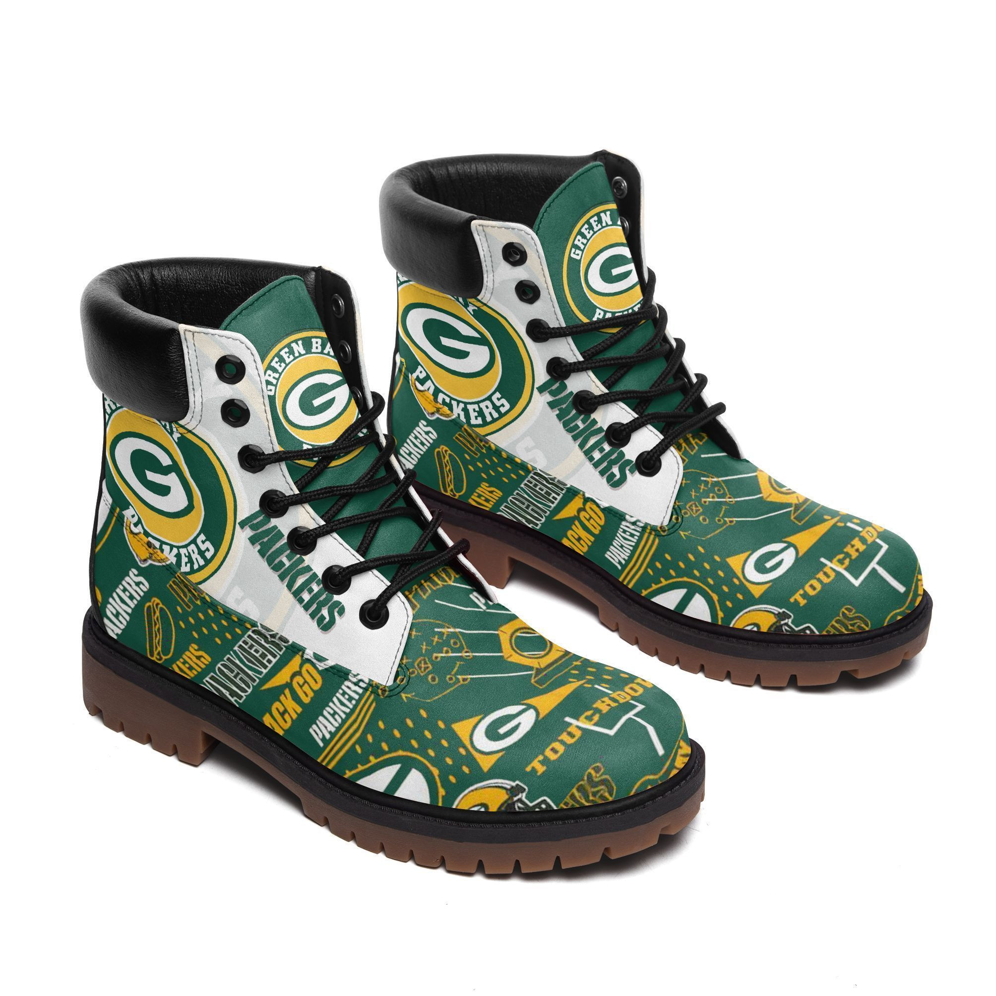JWFancy Green Bay Packers TBL Boots Shoes For Men And Women