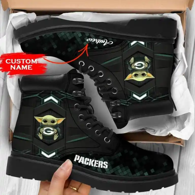 JWFancy Green Bay Packers TBL Boots Shoes For Men And Women