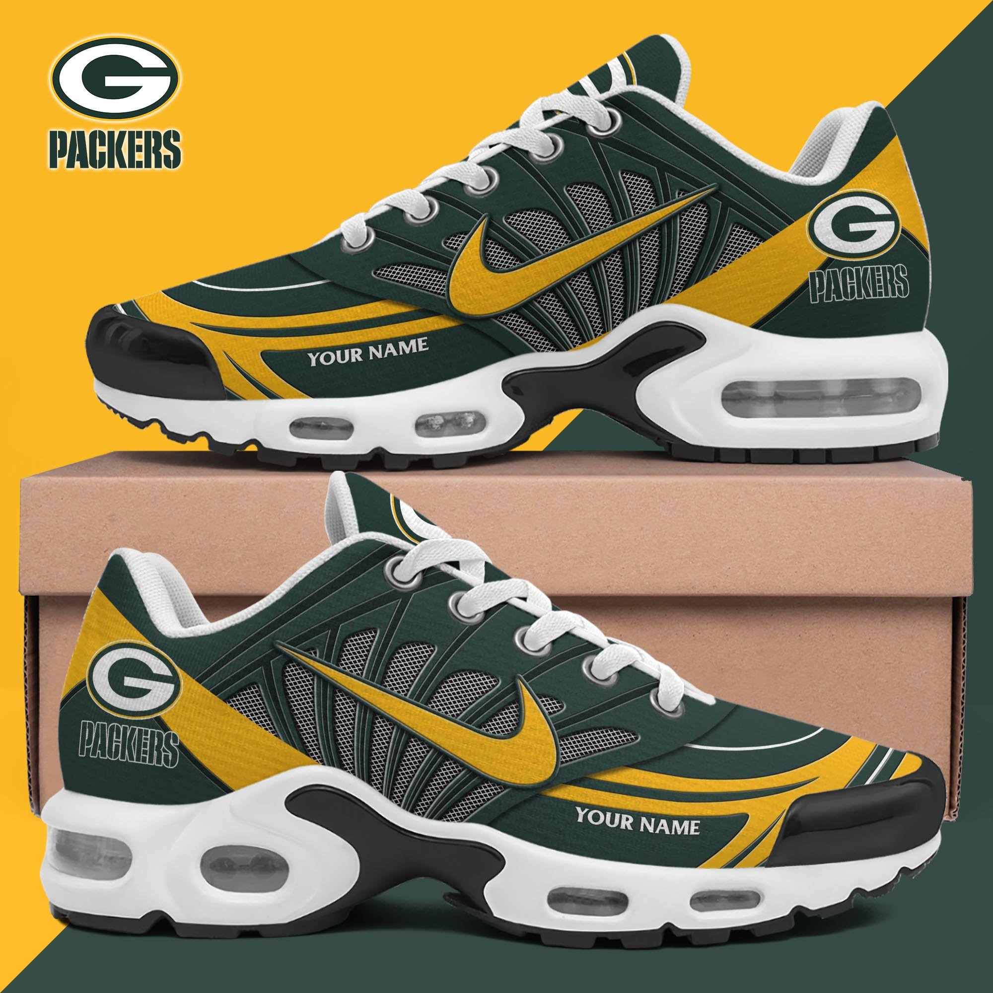 JWFancy Green Bay Packers TN Shoes Sneakers For Men And Women