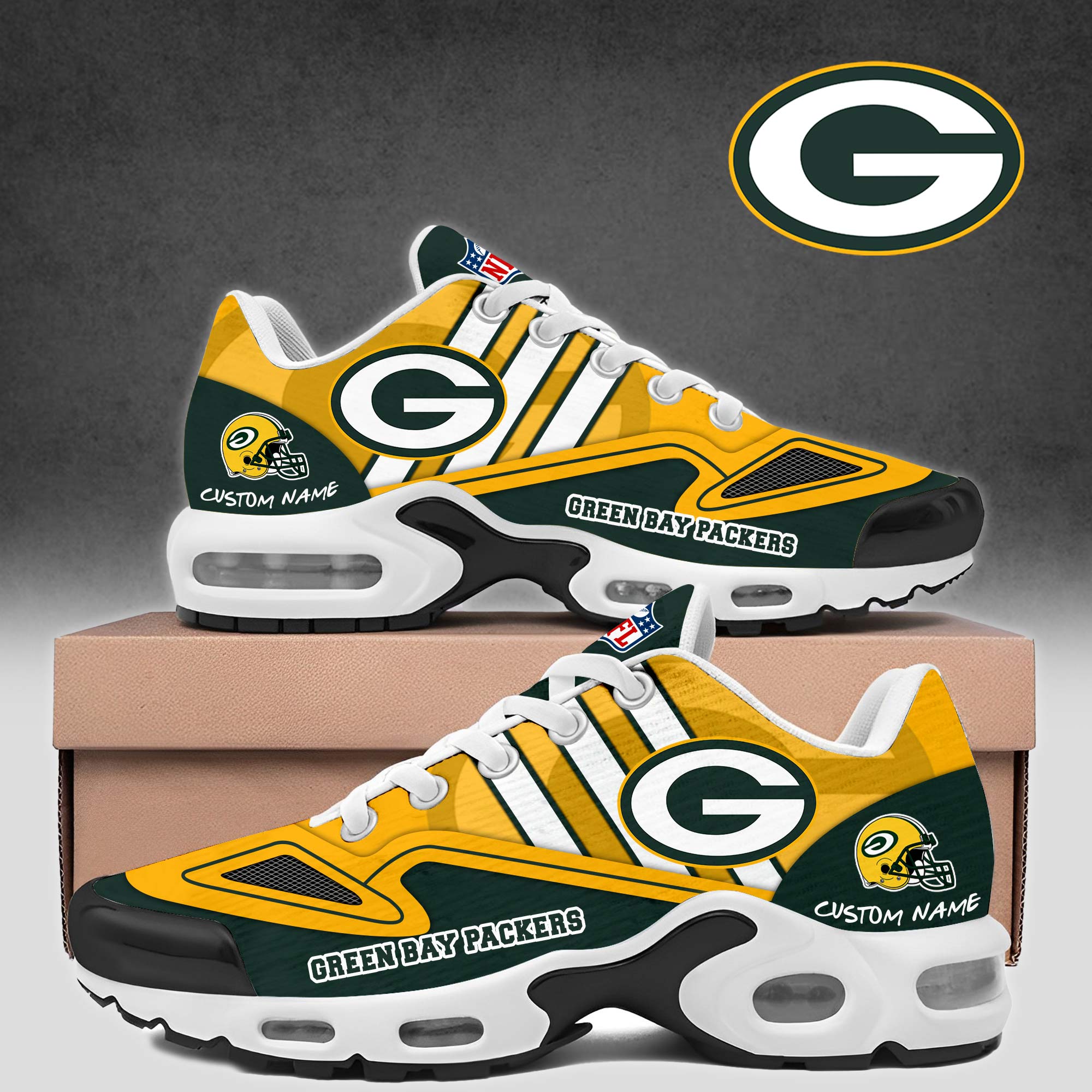 JWFancy Green Bay Packers TN Shoes Sneakers For Men And Women