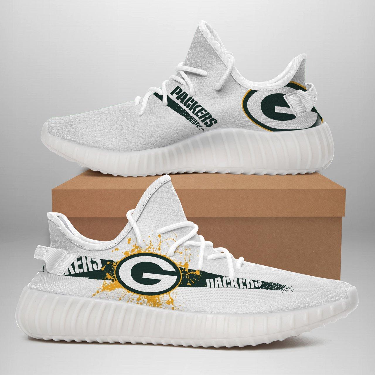 JWFancy Green Bay Packers Yeezy Boost Shoes For Men And Women