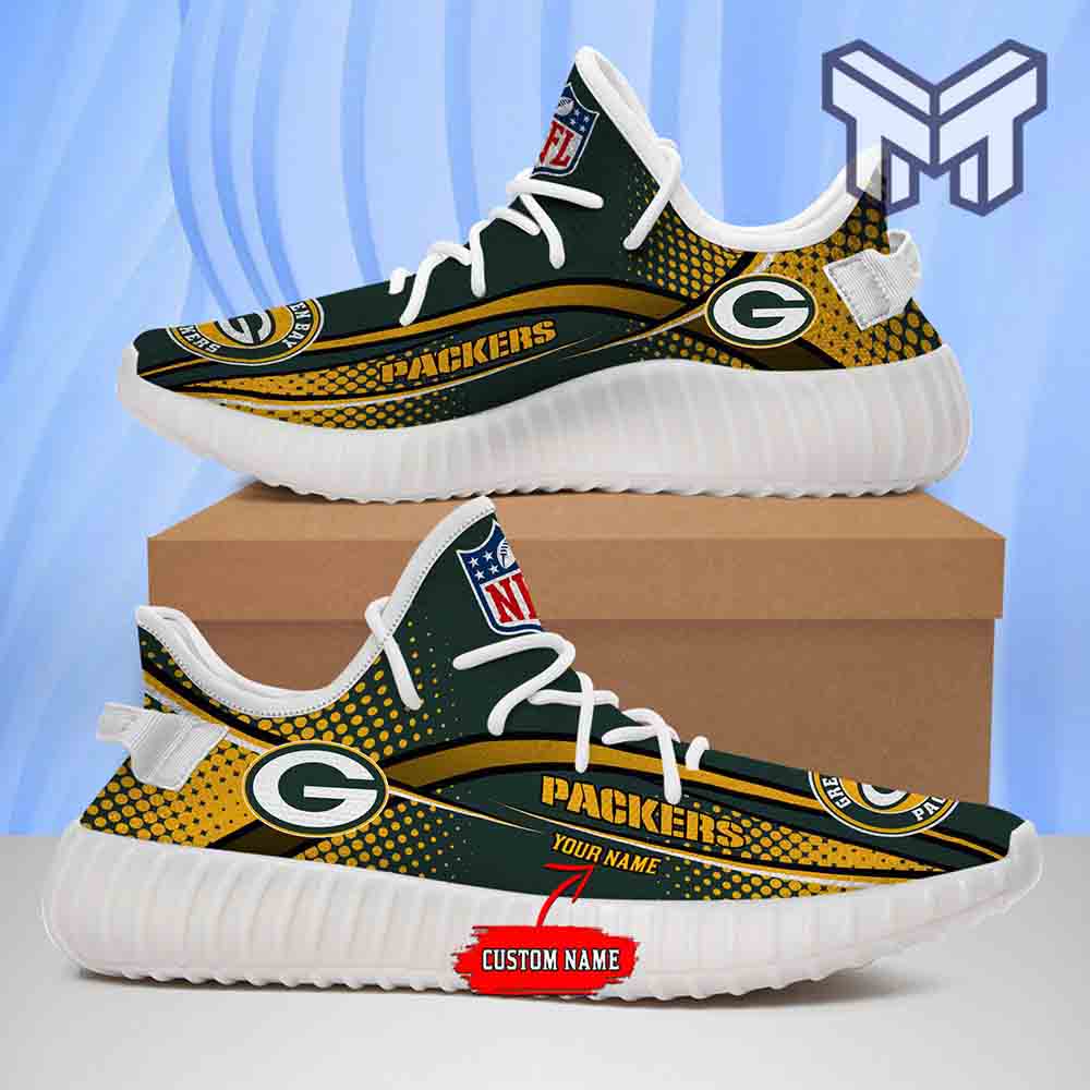JWFancy Green Bay Packers Yeezy Boost Shoes For Men And Women