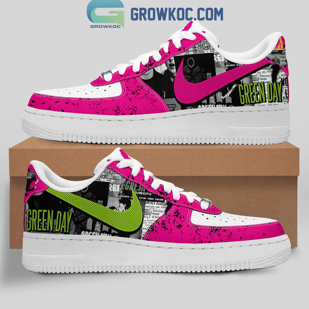 JWFancy Green Day Air Low-Top Sneakers Shoes For Men And Women