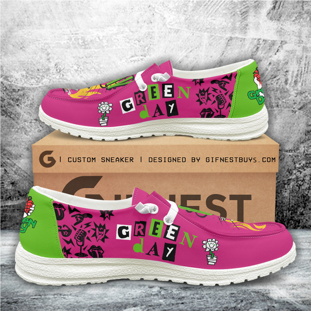 JWFancy GreenDay Hey Dude Shoes Wally Men's Lace Up Loafers Comfortable For Men And Women
