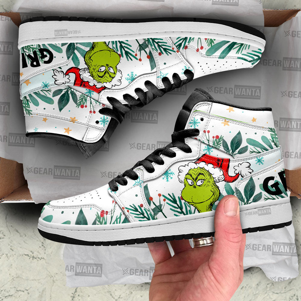 JWFancy Grinch AJ1 High Sneakers Shoes For Men And Women
