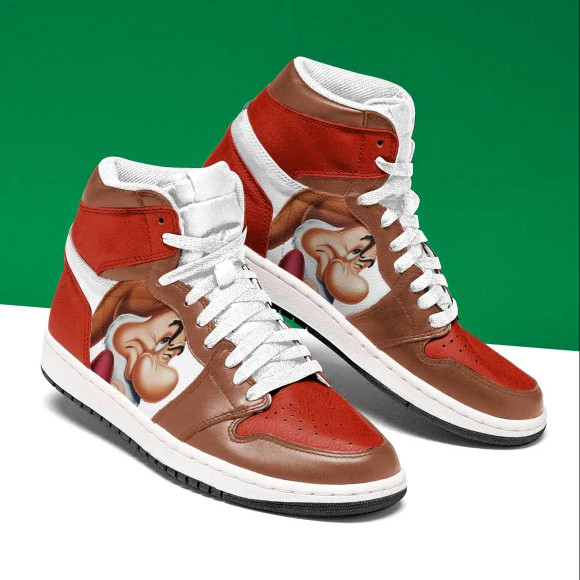 JWFancy Grumpy Dwarf AJ1 High Sneakers Shoes For Men And Women