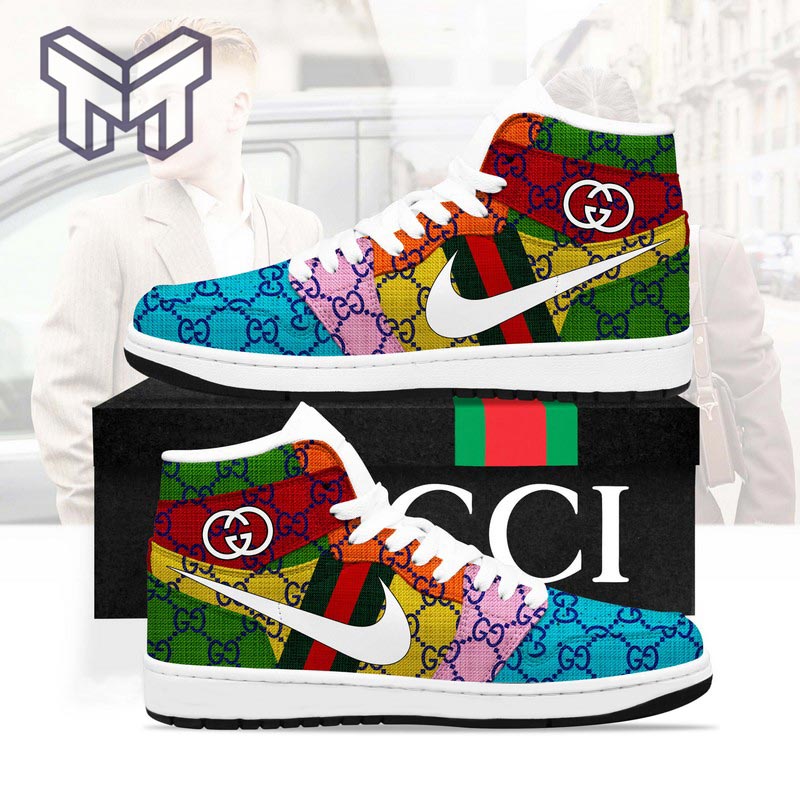 JWFancy Gucci AJ1 High Sneakers Shoes For Men And Women
