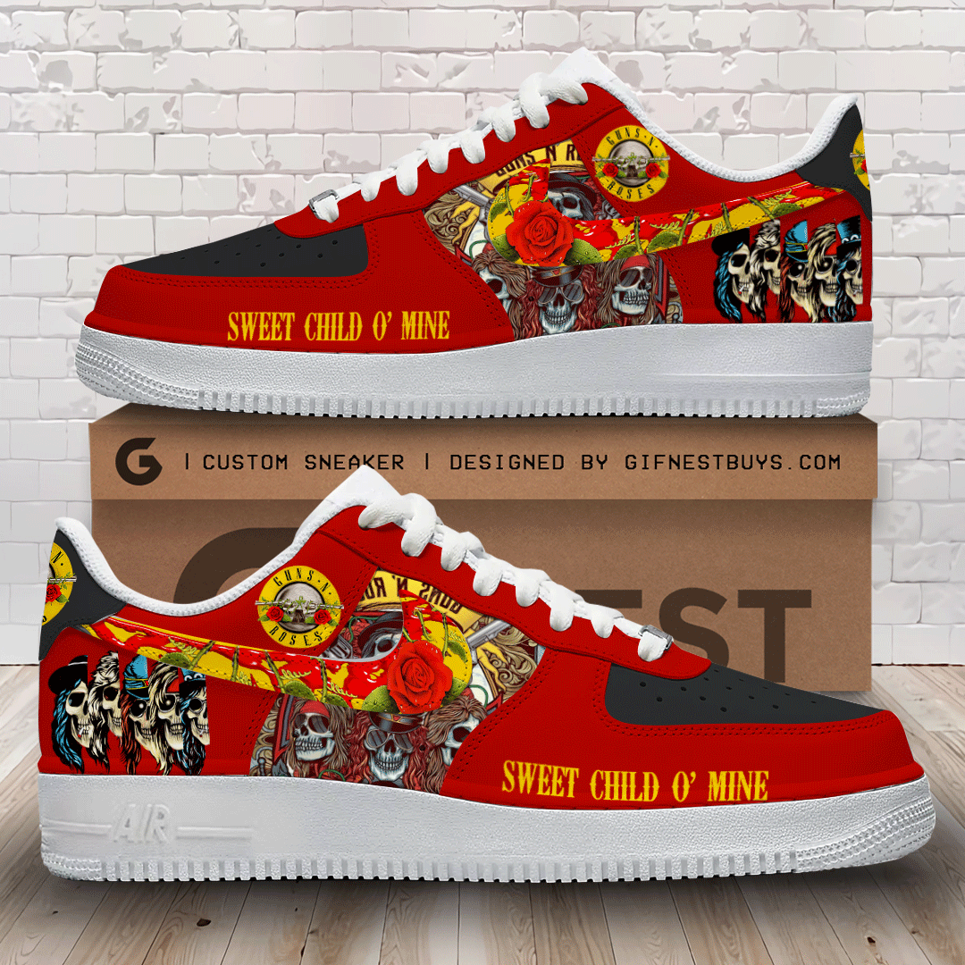 JWFancy Guns N' Roses Air Low-Top Sneakers Shoes For Men And Women