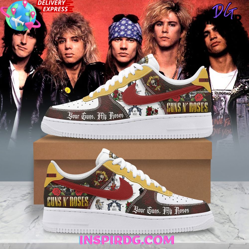 JWFancy Guns Nâ€™ Roses Air Low-Top Sneakers Shoes For Men And Women