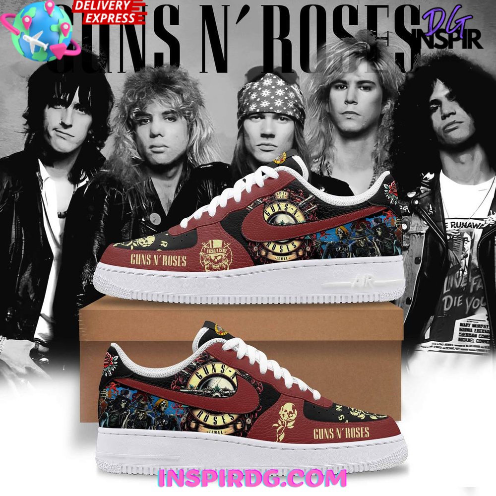JWFancy Guns N' Roses Air Low-Top Sneakers Shoes For Men And Women